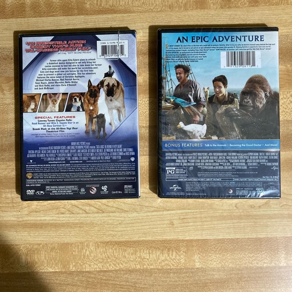 2 DVD Cats & Dogs  and Dolittle  NWOT - Picture 2 of 6